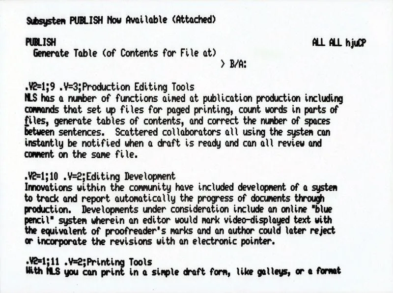 NLS by Doug Engelbart (1968). No GUI, sorry.
