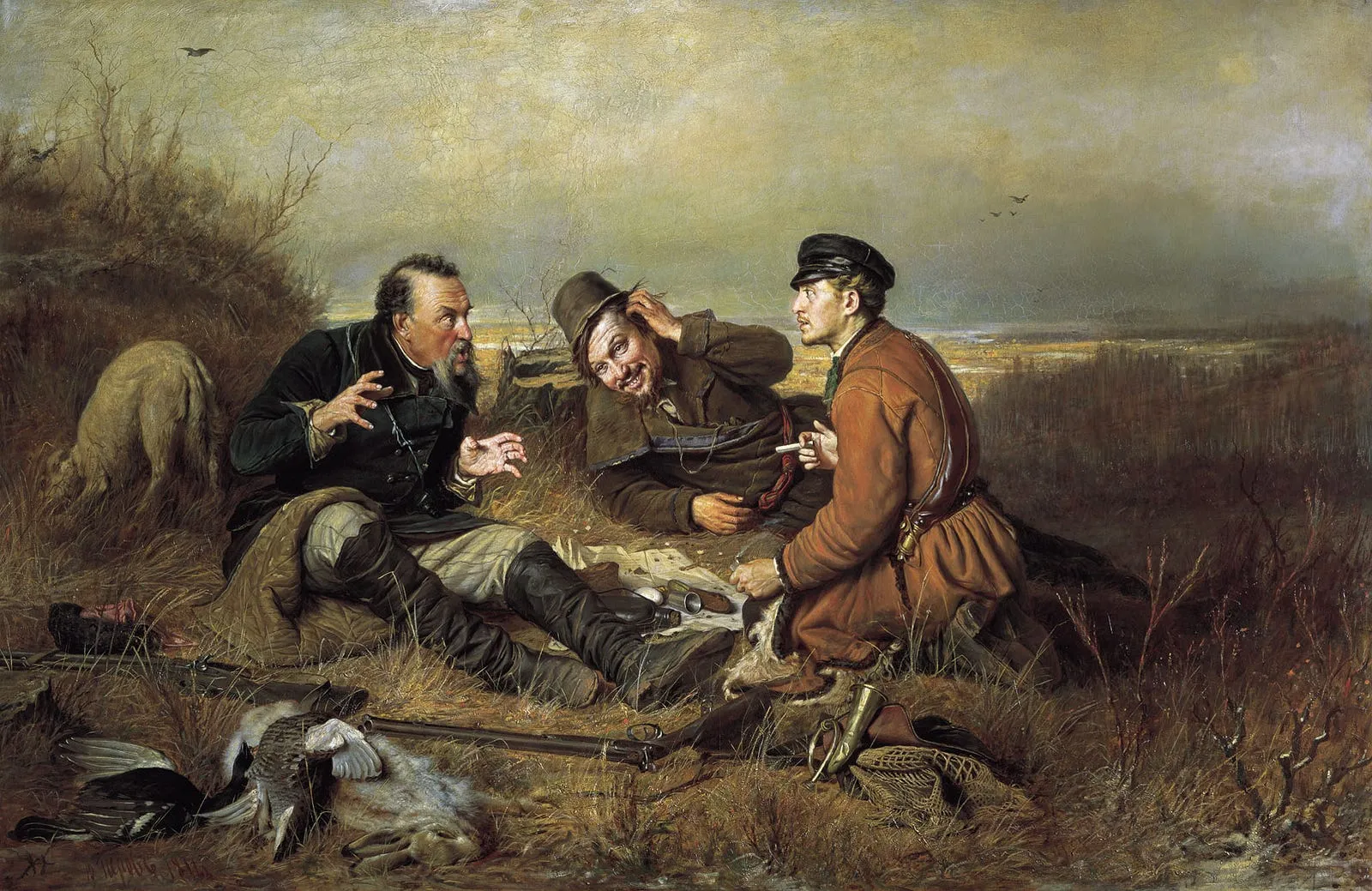 Василий Перов. Охотники на привале. 1871