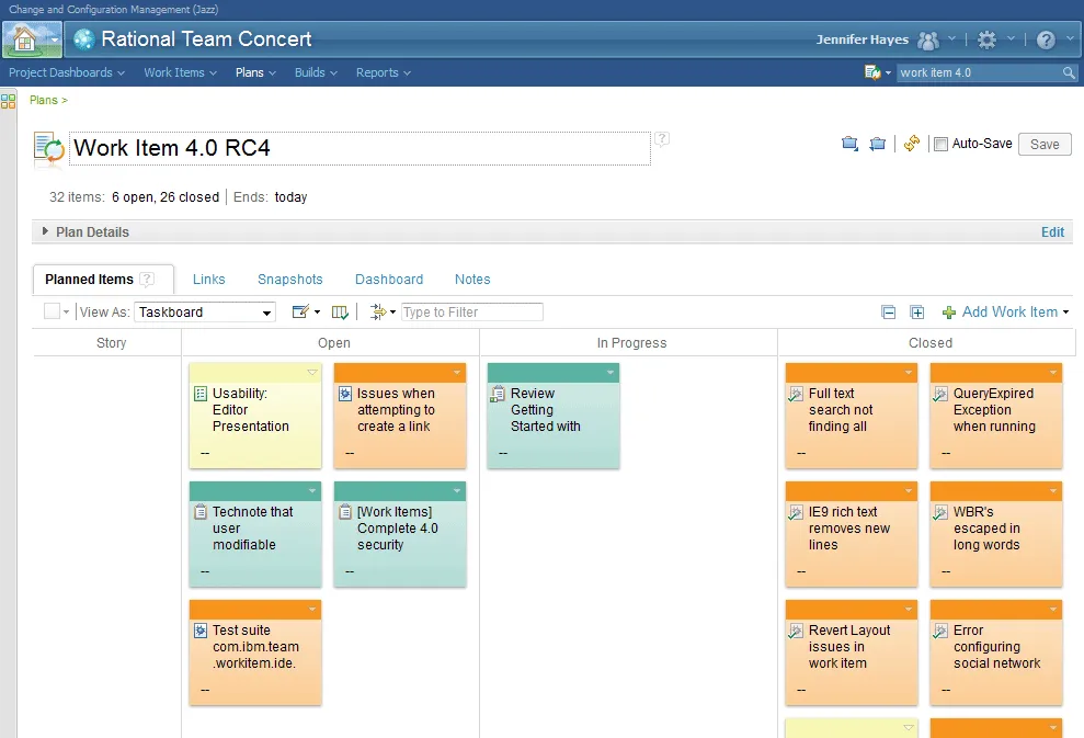 Rational Team Concert has home icon in top corner. Why?