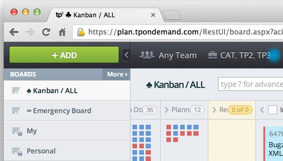 Large add button with many actions, but without Add User action.