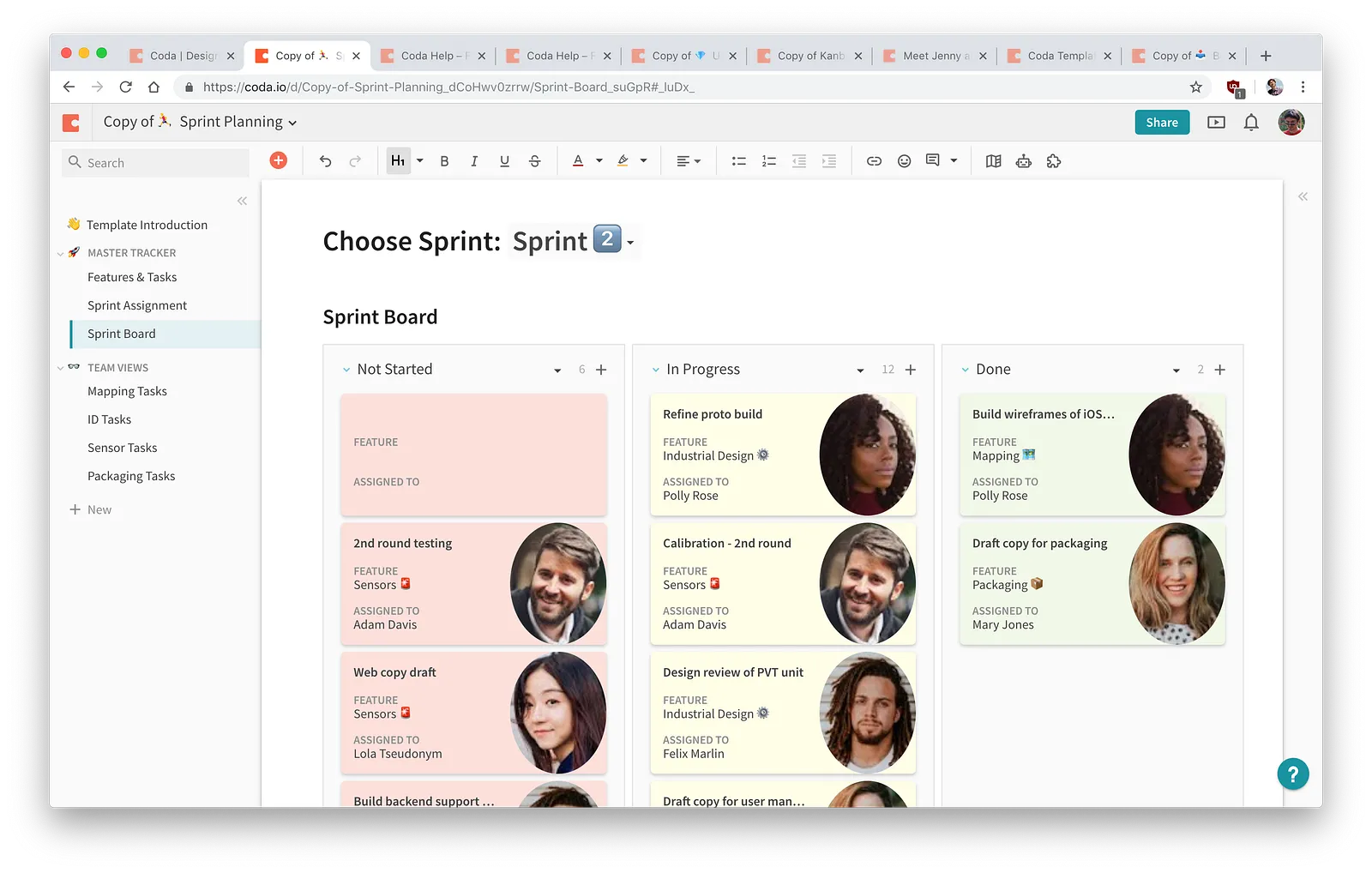 Kanban Board in Coda needs some love…