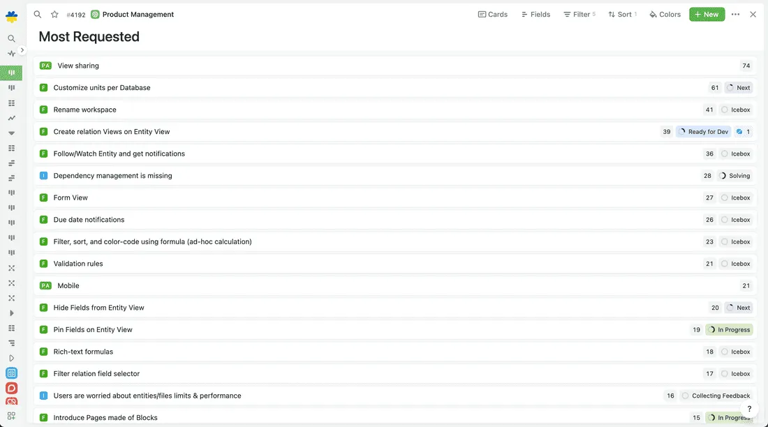 FUTURE: Score of features based on real data: Account status, MRR, segment and feedback volume.