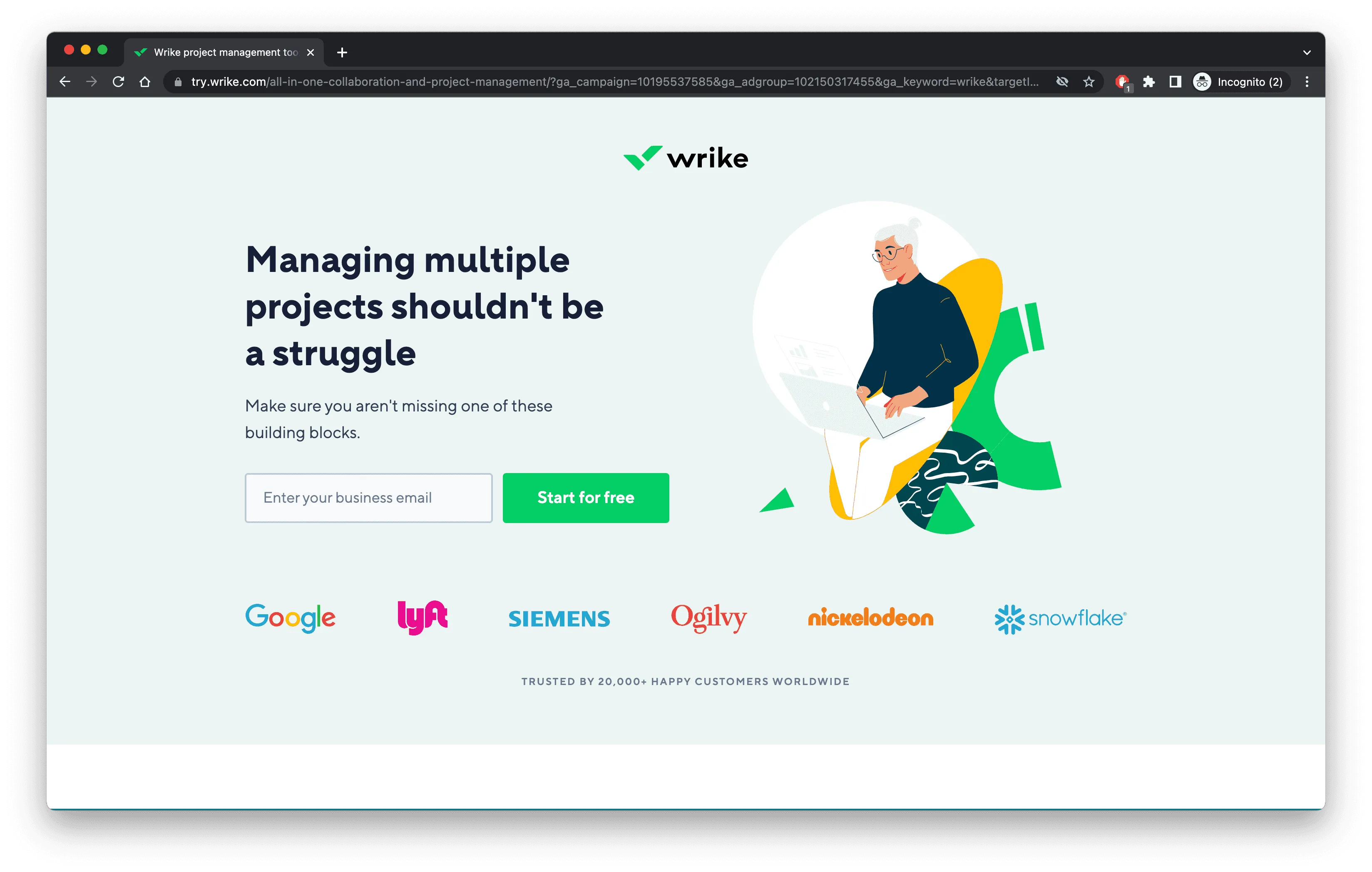 Wrike is living the past.